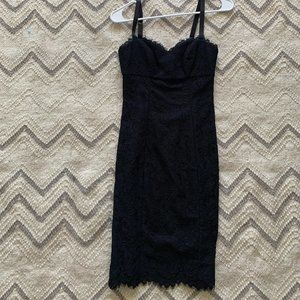 Ted Baker Lace Black Cocktail Dress Size 0